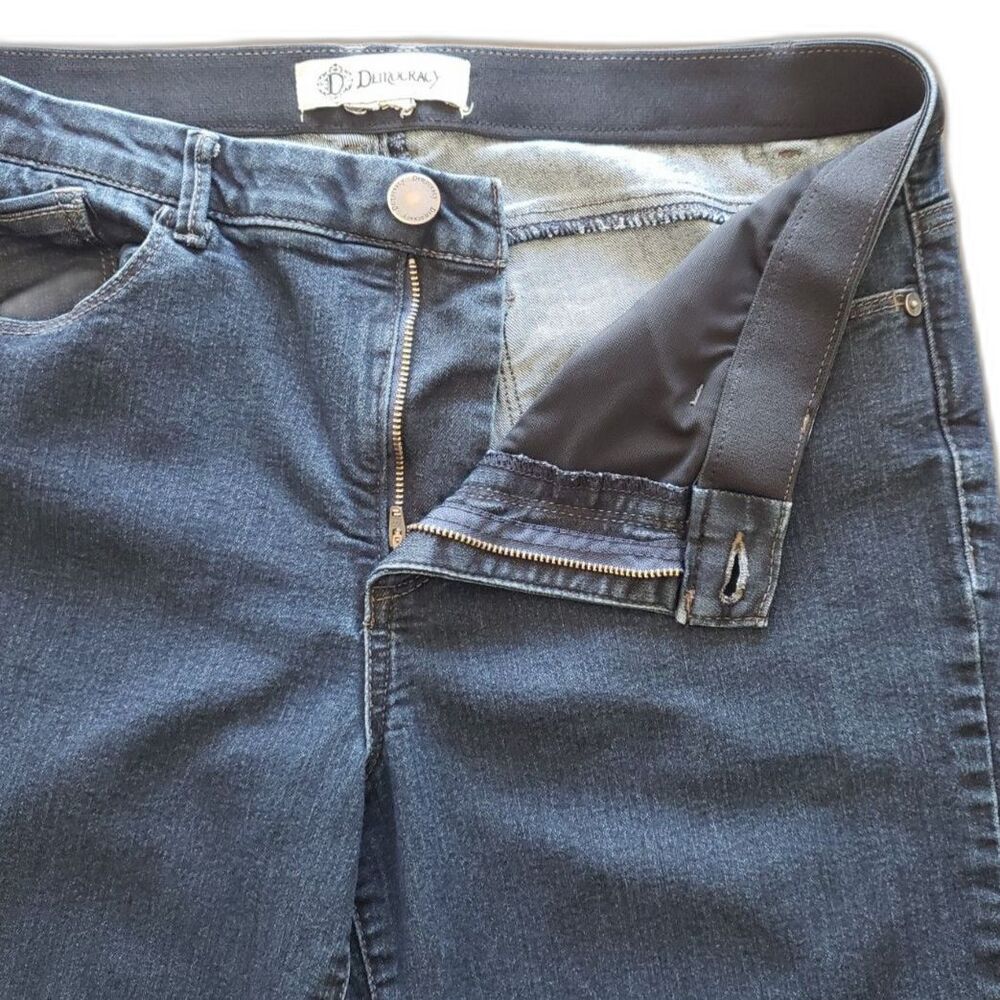 Democracy - "Ab" Solution - Mid Rise Jean - Dark Wash Blue Base Quartz - Size 12 - Picture 6 of 8